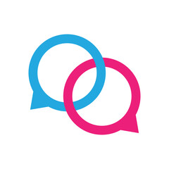 Communication chat logo