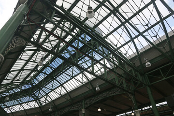 Roof of Borough Market in Southwark, London