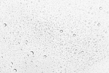 Rain drops on glass background