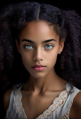 Digital portrait with AI high detail image unreal