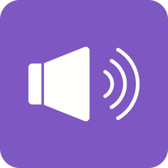 Volume Multicolor Round Corner Glyph Inverted Icon