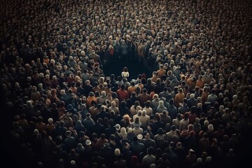 Concert-goers unite for an unforgettable night - Generative AI