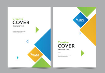 Brochure or template, annual report cover design background