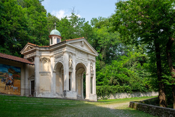 Fototapeta na wymiar Little church near Varsese Italy