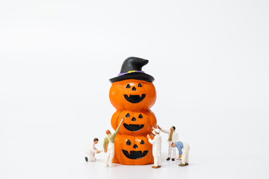 Miniature people coloring Halloween Party Props