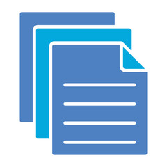 Obraz premium Documents Glyph Two Color Icon