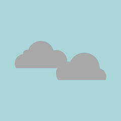 Weather icon. Weather forecast. Clouds Sky. Set. Vector illustration.