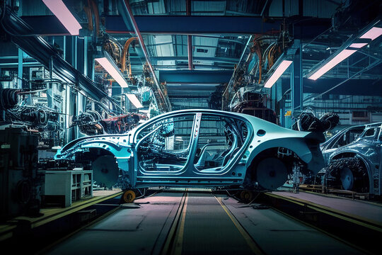 Developed Automotive Industry And Large Factory For Assembling Cars