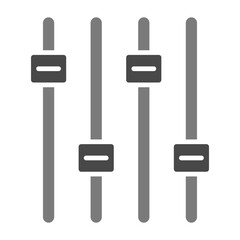 Volume Control Greyscale Glyph Icon