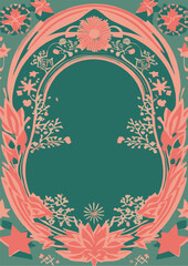 Set of backgrounds for the text Spring Festival cherry blossom, frame of stylized flowers. Set of backgrounds for women's day March 8.