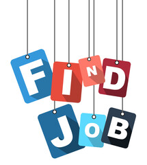 vector illustration background find job