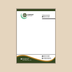 Creating a Simple and Clean A4 Corporate Business Letterhead with Vector Design and Bleed