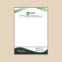 Creating a Simple and Clean A4 Corporate Business Letterhead with Vector Design and Bleed