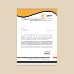 Creating a Simple and Clean A4 Corporate Business Letterhead with Vector Design and Bleed