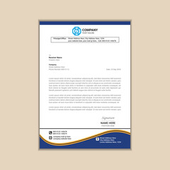 Creating a Simple and Clean A4 Corporate Business Letterhead with Vector Design and Bleed