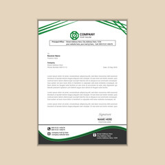 Creating a Simple and Clean A4 Corporate Business Letterhead with Vector Design and Bleed