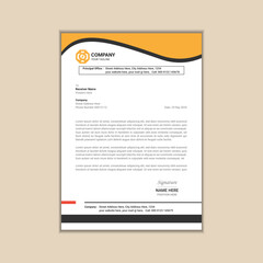 Creating a Simple and Clean A4 Corporate Business Letterhead with Vector Design and Bleed