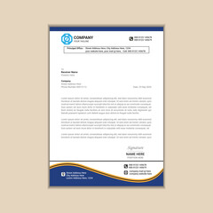 Creating a Simple and Clean A4 Corporate Business Letterhead with Vector Design and Bleed