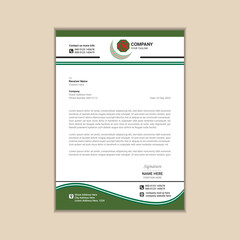 Creating a Simple and Clean A4 Corporate Business Letterhead with Vector Design and Bleed
