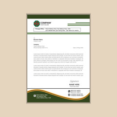 Creating a Simple and Clean A4 Corporate Business Letterhead with Vector Design and Bleed