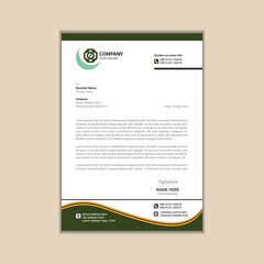 Creating a Simple and Clean A4 Corporate Business Letterhead with Vector Design and Bleed