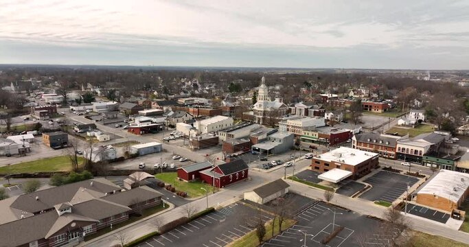 Aerial View Main Street Nicholasville Kentucky USA