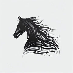 Art design for logo in black Indian ink