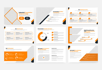 Minimal contraction and industrial project overview presentation template