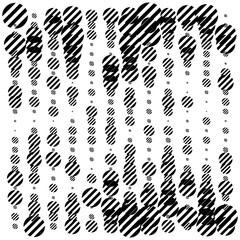 Circles line, halftone random pattern background. Vector illustration.