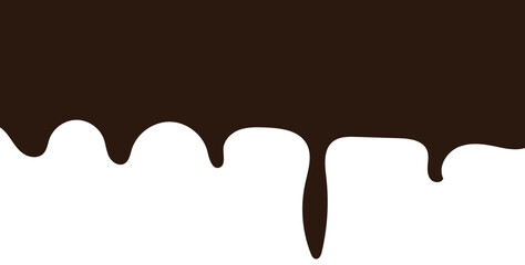 Chocolate drops background. Vector illustration.	