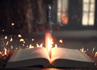 The Bible Word of God Sword of Fire the Gospel of Salvation