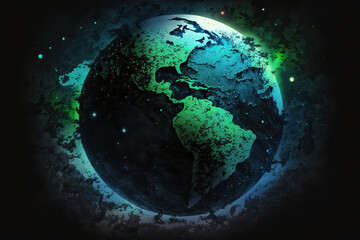 Earth´s Day. Eco friendly concept. World environment day background. Save the earth. Generative AI