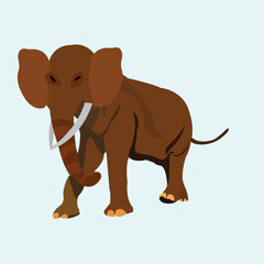 Illustration of a beautiful and cute Elephant