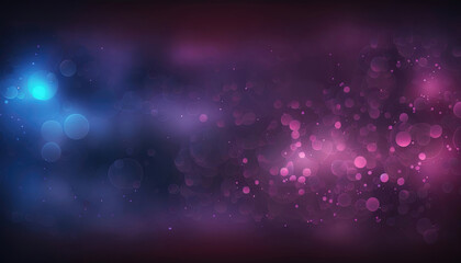Obraz premium Abstract blue and magenta bokeh glittery background Generative AI illustration