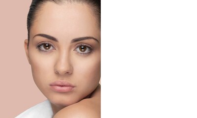 Beauty Woman with clean perfect skin.