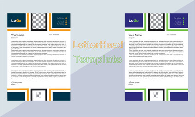 Corporate Letterhead Design Template.