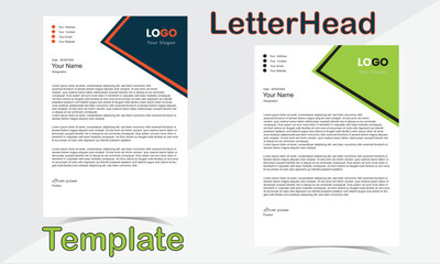 Corporate Letterhead Design Template.