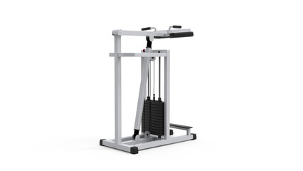 GYM equipment isolated on white background