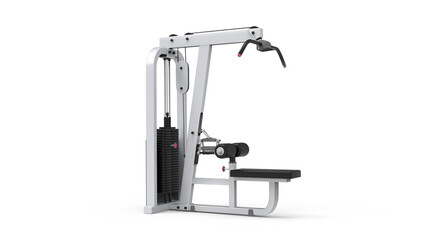 GYM equipment isolated on white background