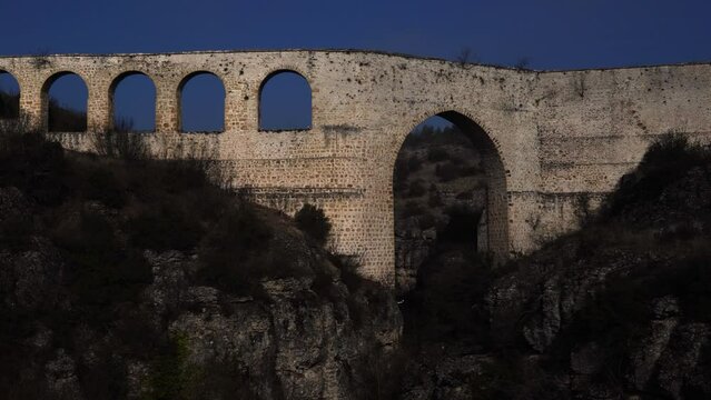 Incekaya aqueduct on Tokatli Canyon,Safranbolu, Karabuk, Turkey