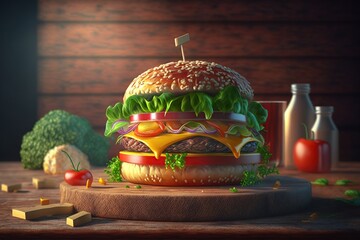 The best Cheeseburger. Generative AI