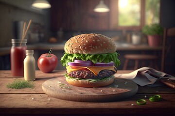 The best Cheeseburger. Generative AI