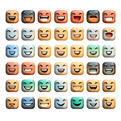 Enter The World Of The Most Unique Emoticons | Emoji | PNG | No Background | Generative AI Artwork