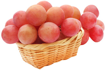 Organic red grapes