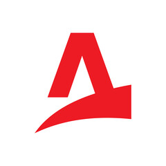 ABSTRACT LETTER A MODERN MINIMALIST LOGO DESIGN