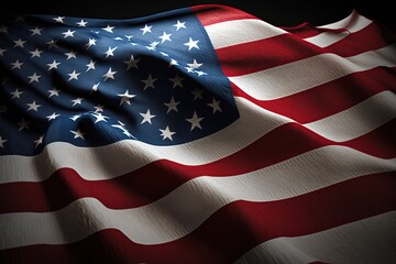 Waving United States Flag