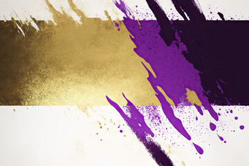 Purple Gold White Grunge Background Texture - Purple Gold White Grunge Backgrounds Series - Grunge Wallpaper created with Generative AI technology