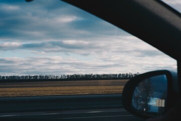 driving on a highway