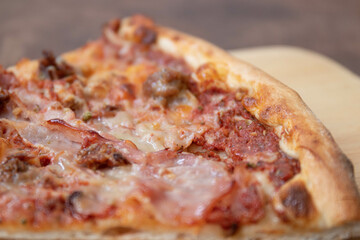 Close up Meat Lover Pizza