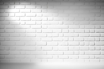 The White Brick Wall Background. 